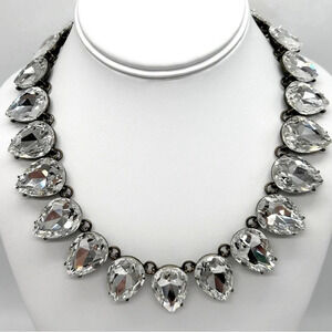 BaubleBar Faceted Jeweled Teardrop Necklace